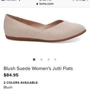 Tom’s Blush suede Jutti flats